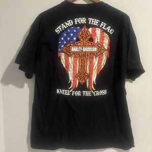 Vintage Harley-Davidson Shirt Mens XL Fruit Of‎ The Loom Black Biker Made In USA